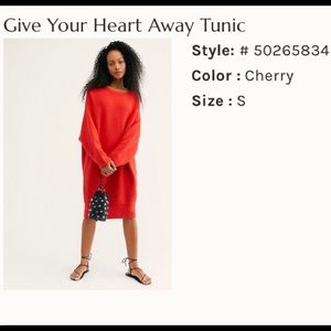 Give your heart away tunic❤️